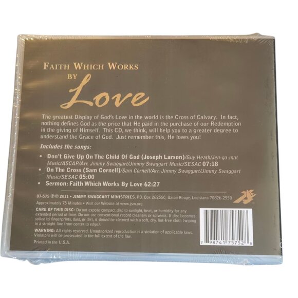 Faith Which Works By Love CD By Bob Cornell Sermon Ministry Jimmy Swaggart 2011 - Picture 9 of 9